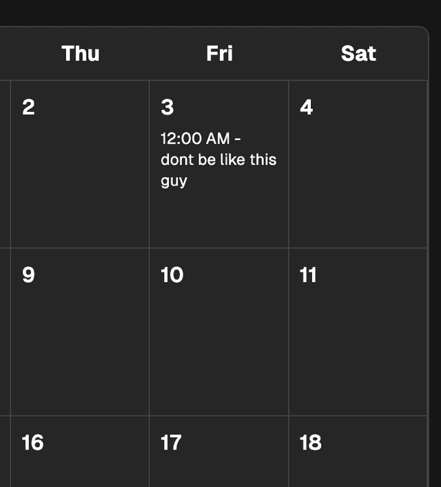 Calendar illustration